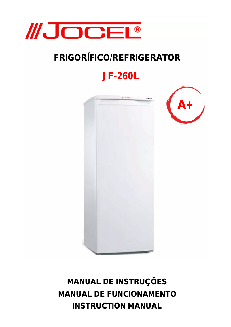 Image de la première page du manuel de l'appareil JF-260L