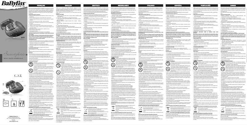 Page 1 de la notice Manuel utilisateur BaByliss G895E Beautyliss 3-in-1