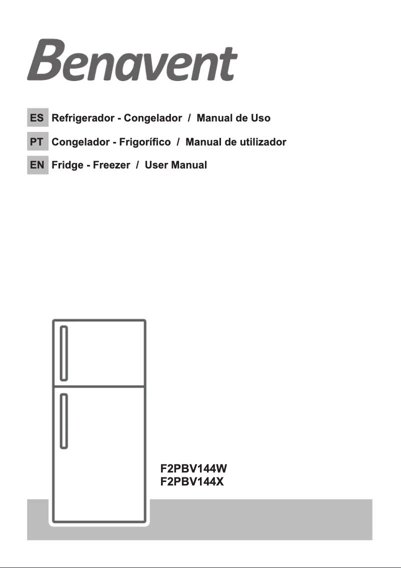 Imagen de la primera página del manual del dispositivo F2PBV144W