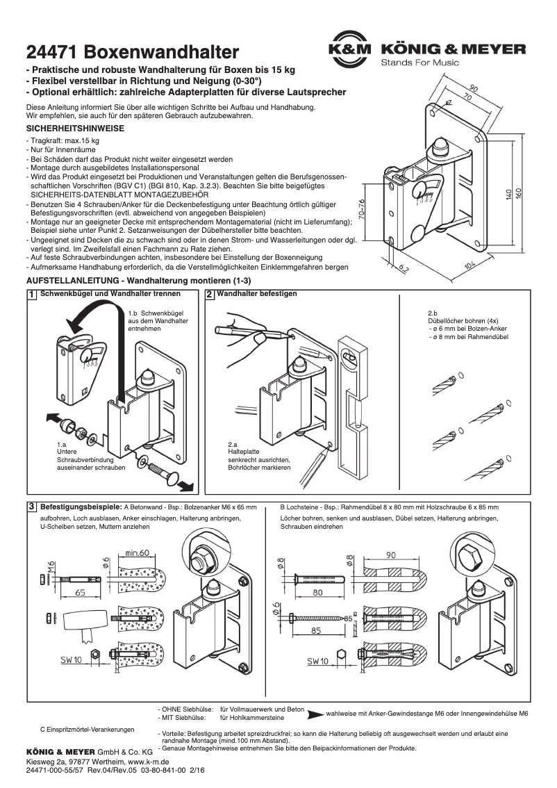 Imagen de la primera página del manual del dispositivo 24471