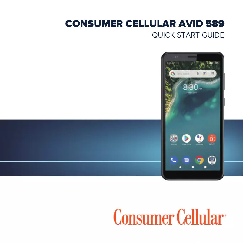 Page 1 de la notice Guide de démarrage rapide ZTE Avid 589