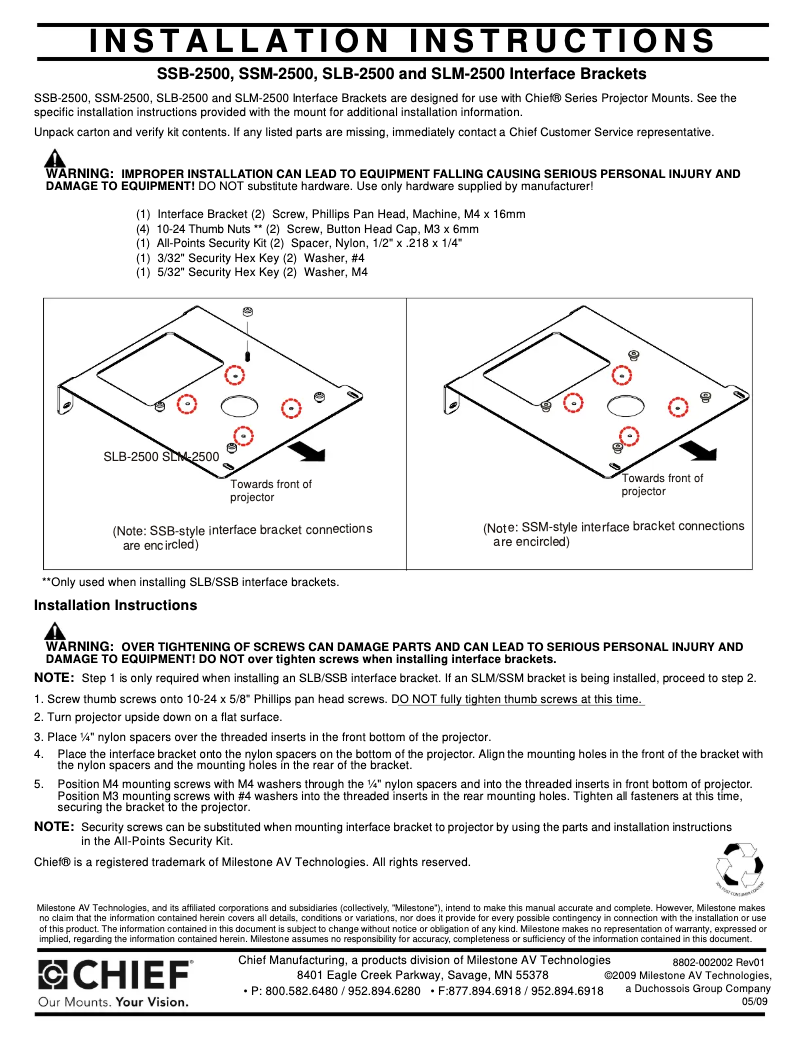 Image de la première page du manuel de l'appareil SLM2500