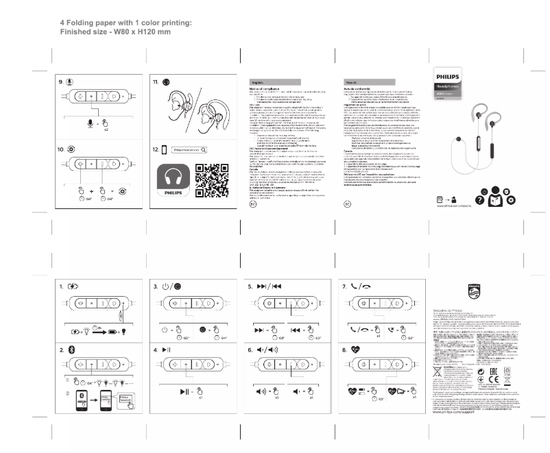 Page n°1 - Guide de démarrage rapide Philips TAA4205