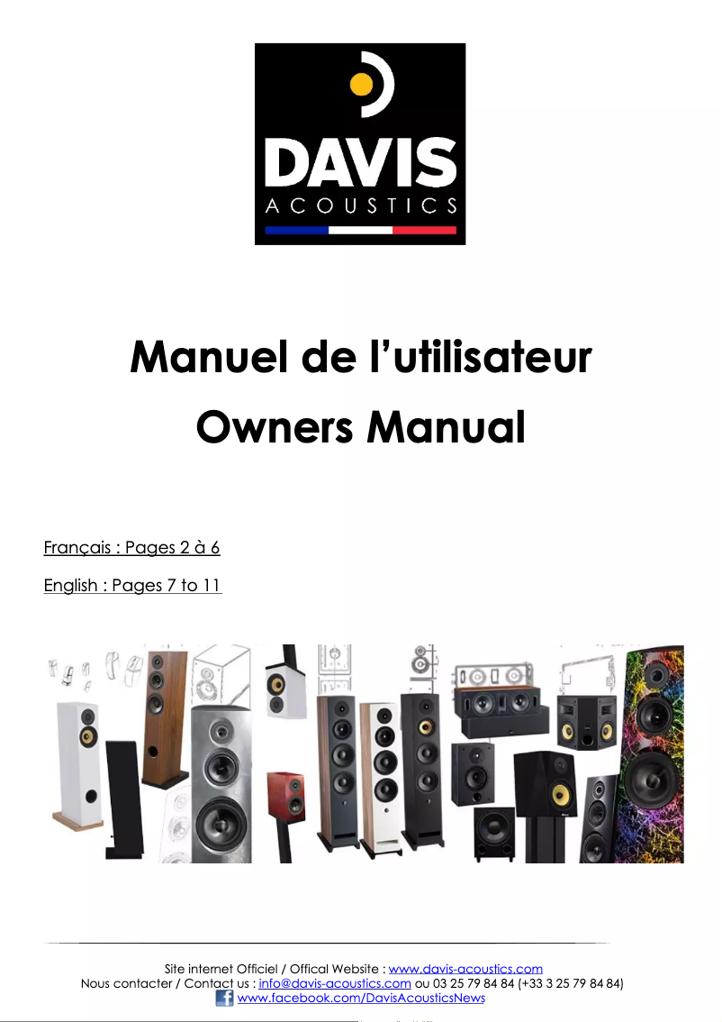 Page 1 de la notice Manuel utilisateur Davis Hera 50