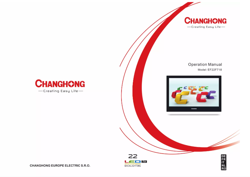 Page n°1 - Manuel utilisateur Changhong EF22F718