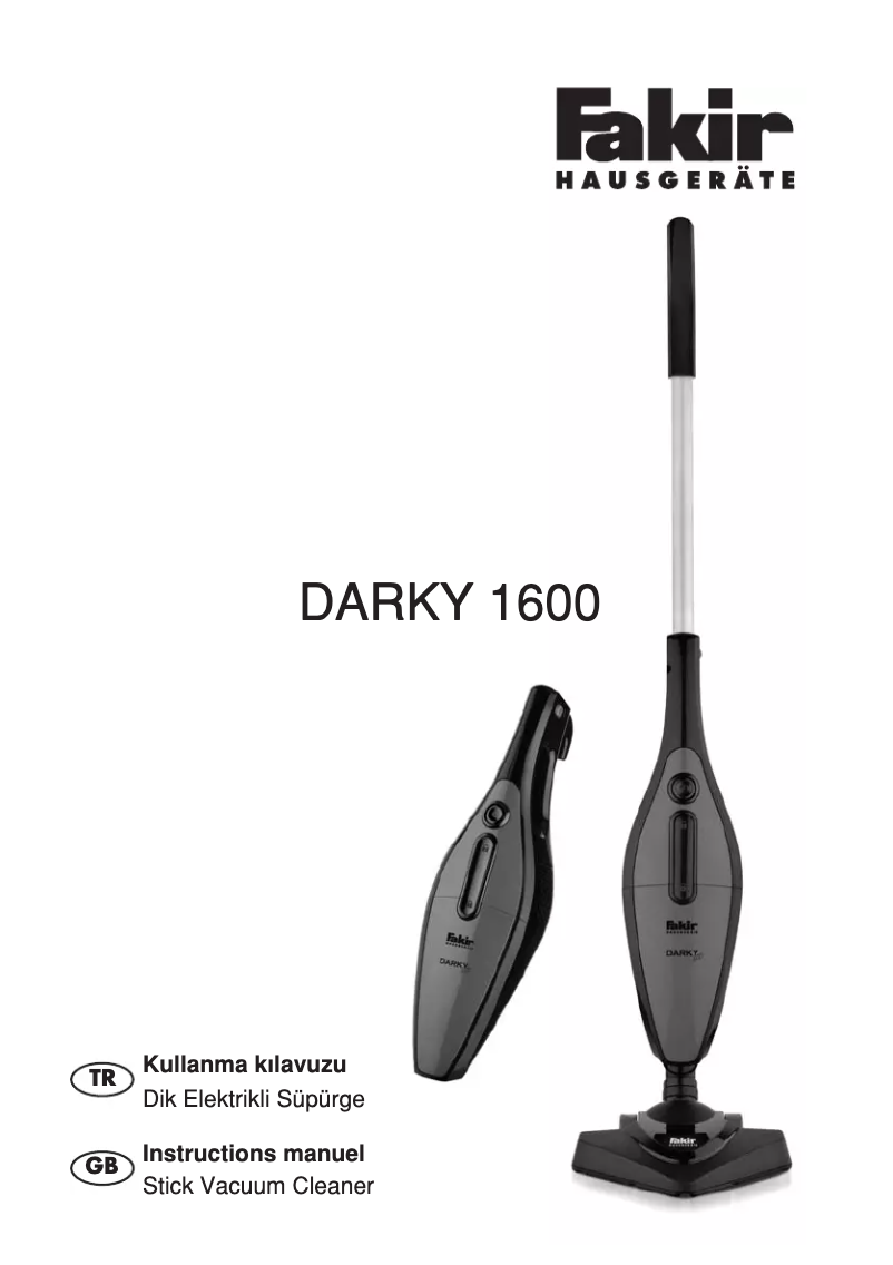 Image de la première page du manuel de l'appareil DARKY 1600