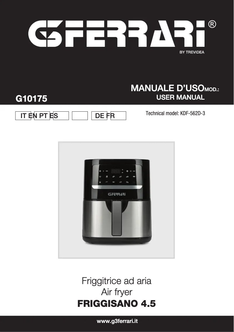 Page n°1 - Manuel utilisateur G3 Ferrari Friggisano 4.5 G10175