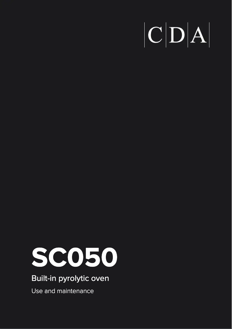 Page n°1 - Manuel utilisateur CDA SC050