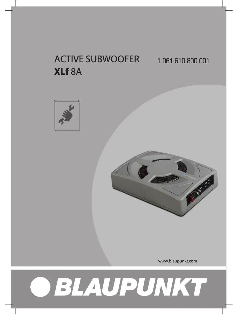 Page 1 de la notice Manuel utilisateur Blaupunkt XLF 8A