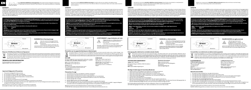 Page 1 de la notice Manuel utilisateur NACON GH-300SR