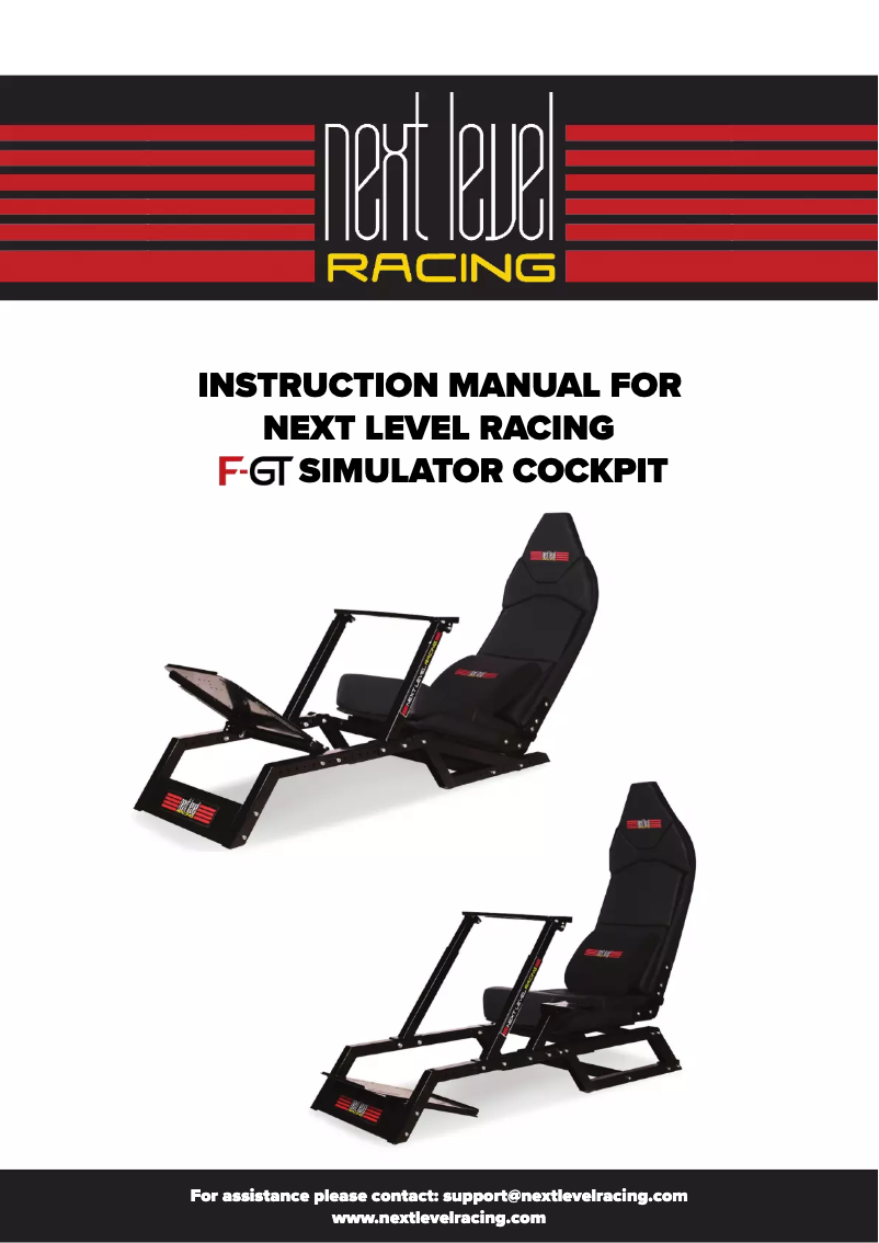 Page n°1 - Manuel utilisateur Next Level Racing F-GT Cockpit