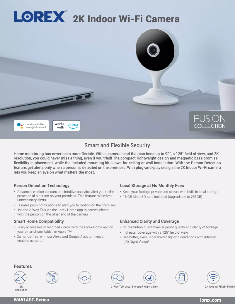 Imagen de la primera página del manual del dispositivo W461ASD-B