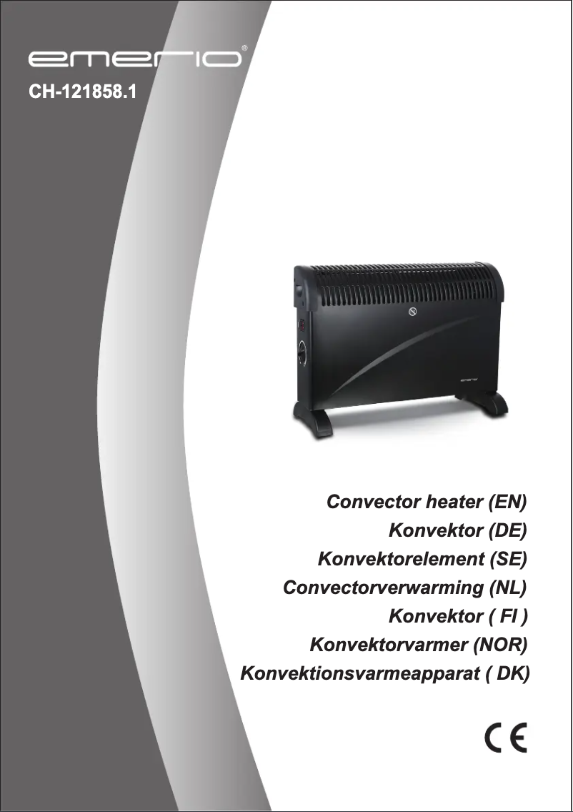 Page n°1 - Manuel utilisateur Emerio CH-121858.1