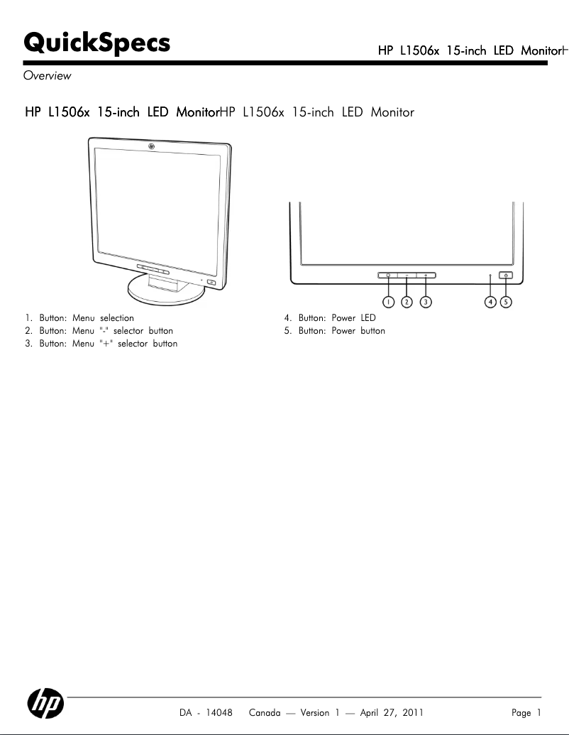 Image de la première page du manuel de l'appareil L1506x