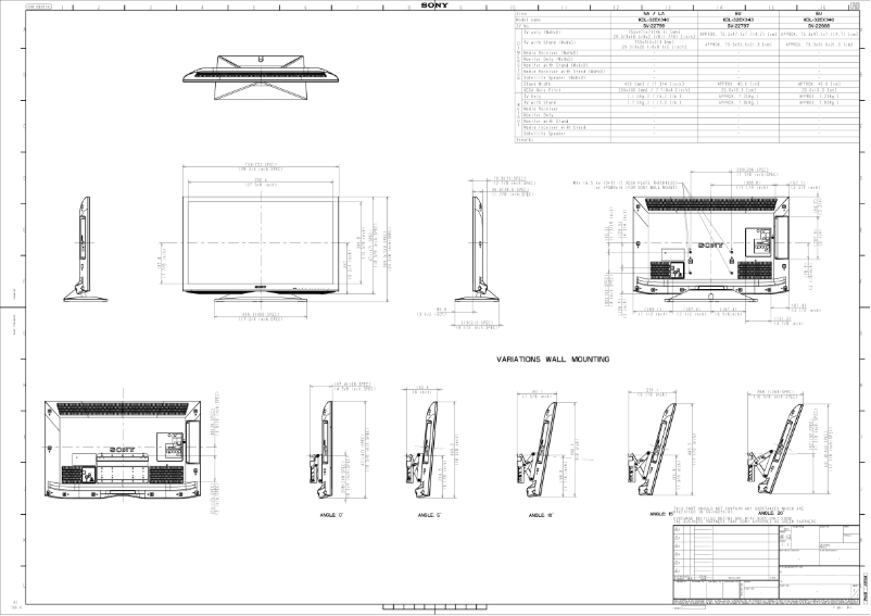 Image de la première page du manuel de l'appareil KDL-32EX340