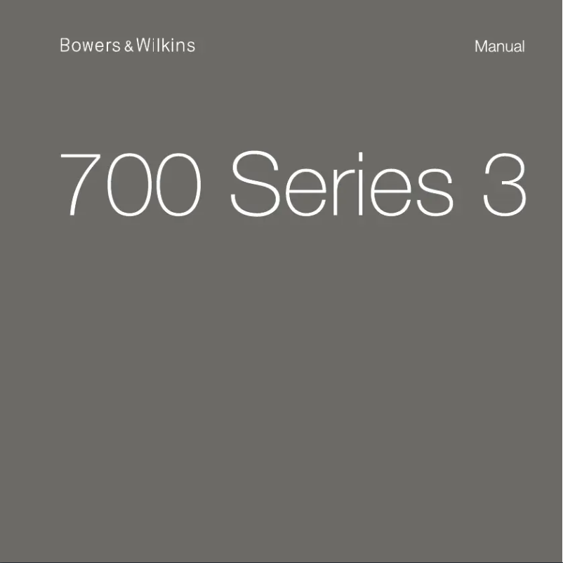 Page 1 de la notice Manuel utilisateur Bowers & Wilkins HTM71 S3