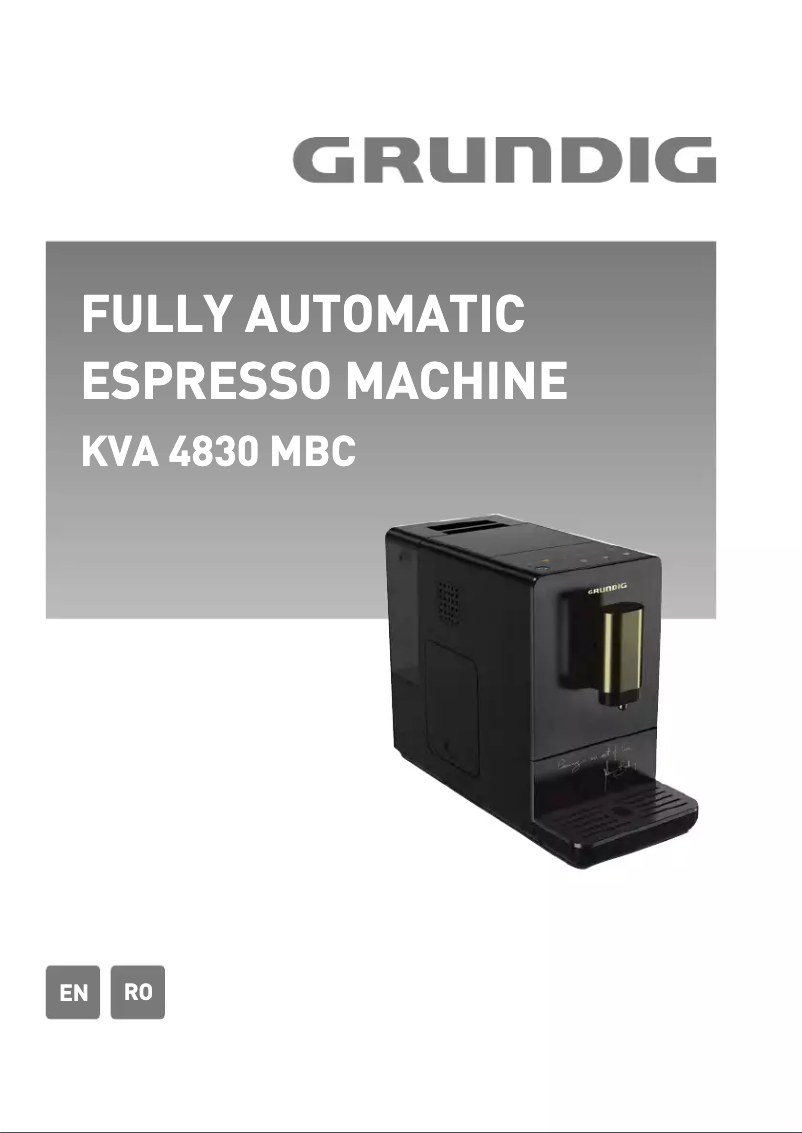 Page n°1 - Manuel utilisateur Grundig KVA4830MBC