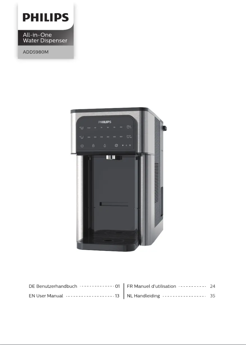 Page 1 de la notice Manuel utilisateur Philips ADD5980M