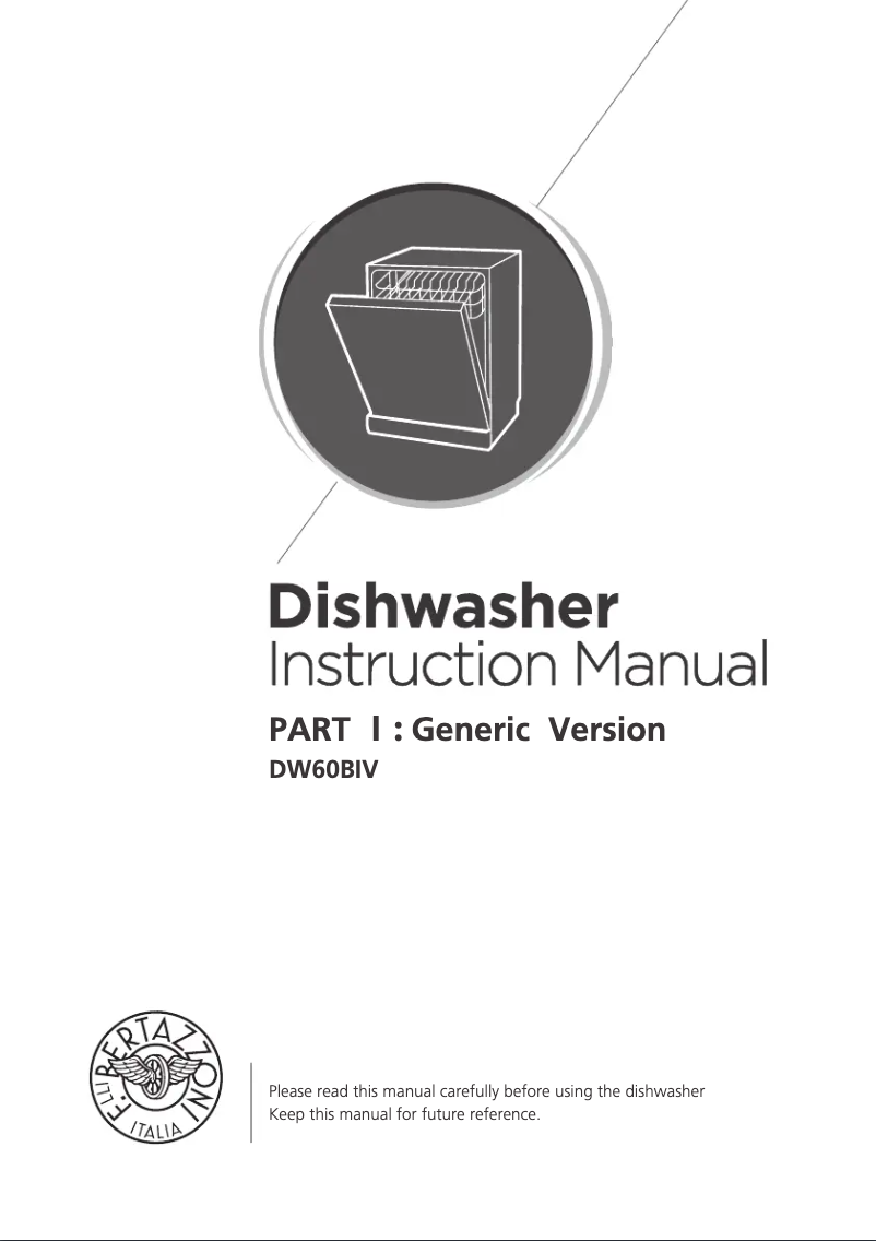 Page 1 de la notice Mode d'emploi Bertazzoni DW6083PRV