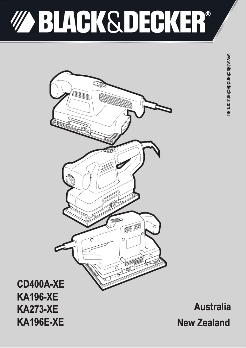 Page n°1 - Manuel utilisateur Black & Decker CD400