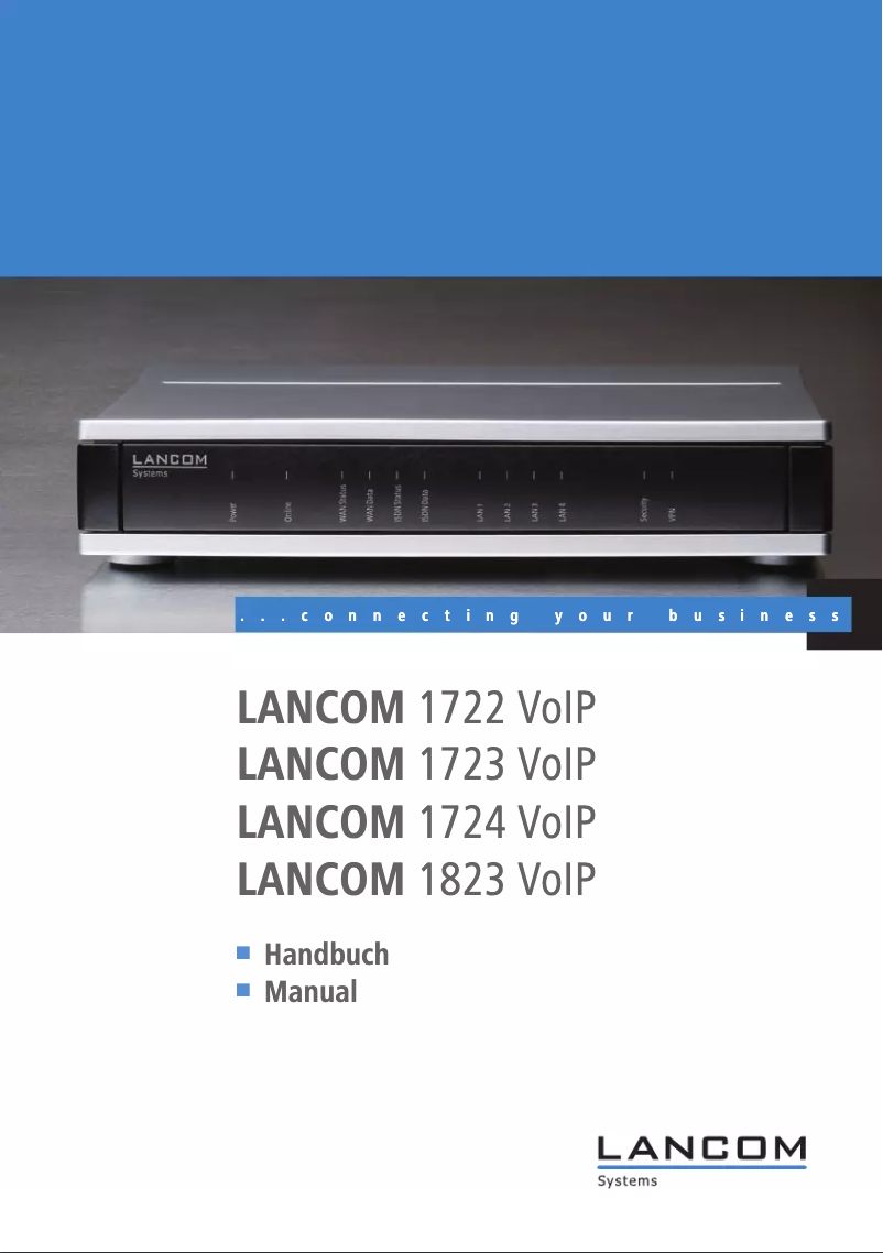 Page 1 de la notice Manuel utilisateur Lancom 1722 VoIP