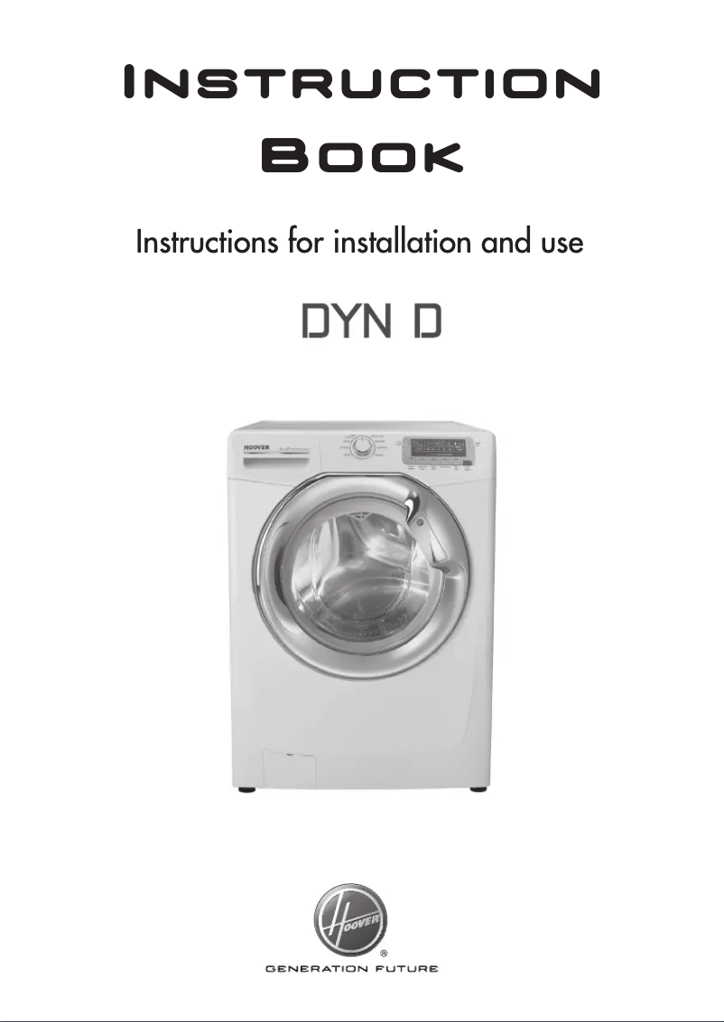 Page n°1 - Manuel utilisateur Hoover DYN 8144D/L2-80