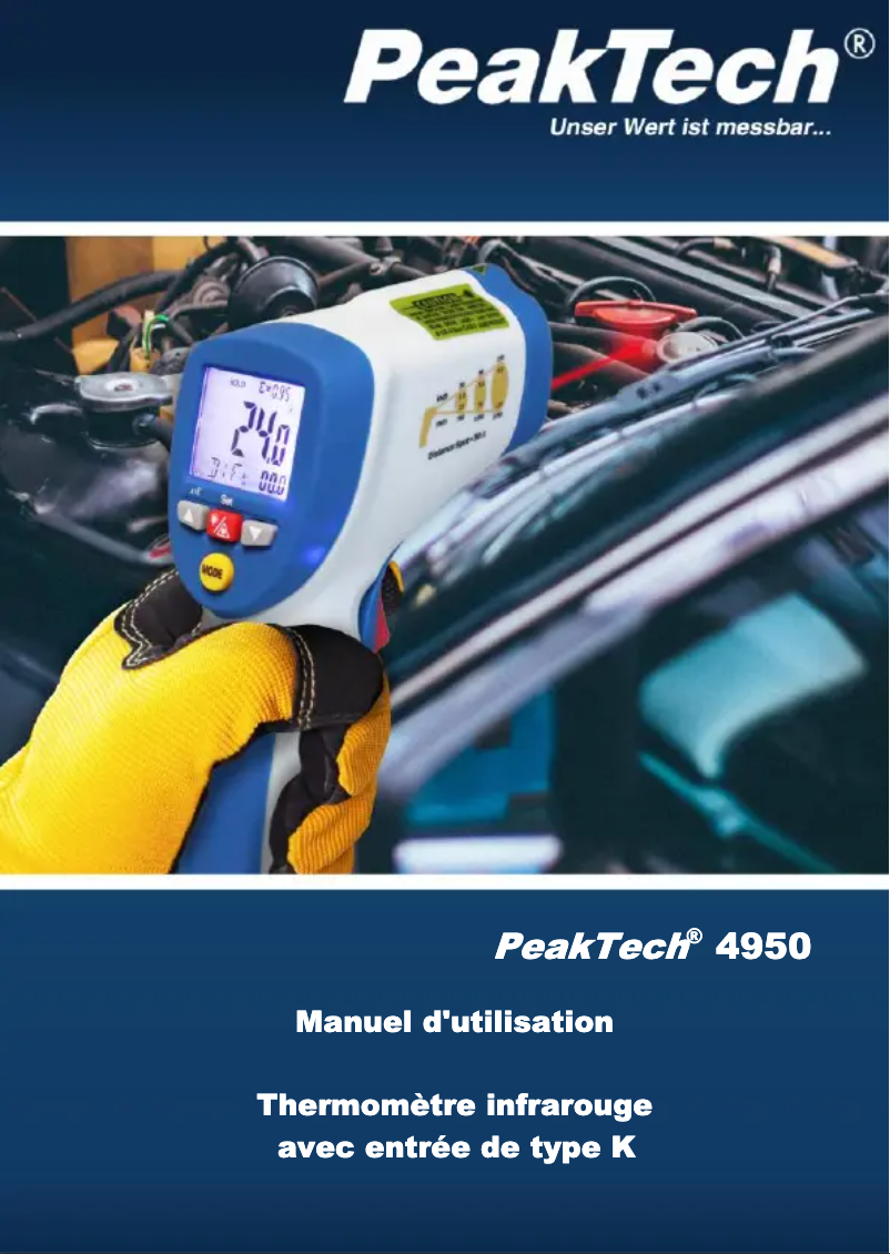 Page 1 de la notice Manuel utilisateur PeakTech 4950