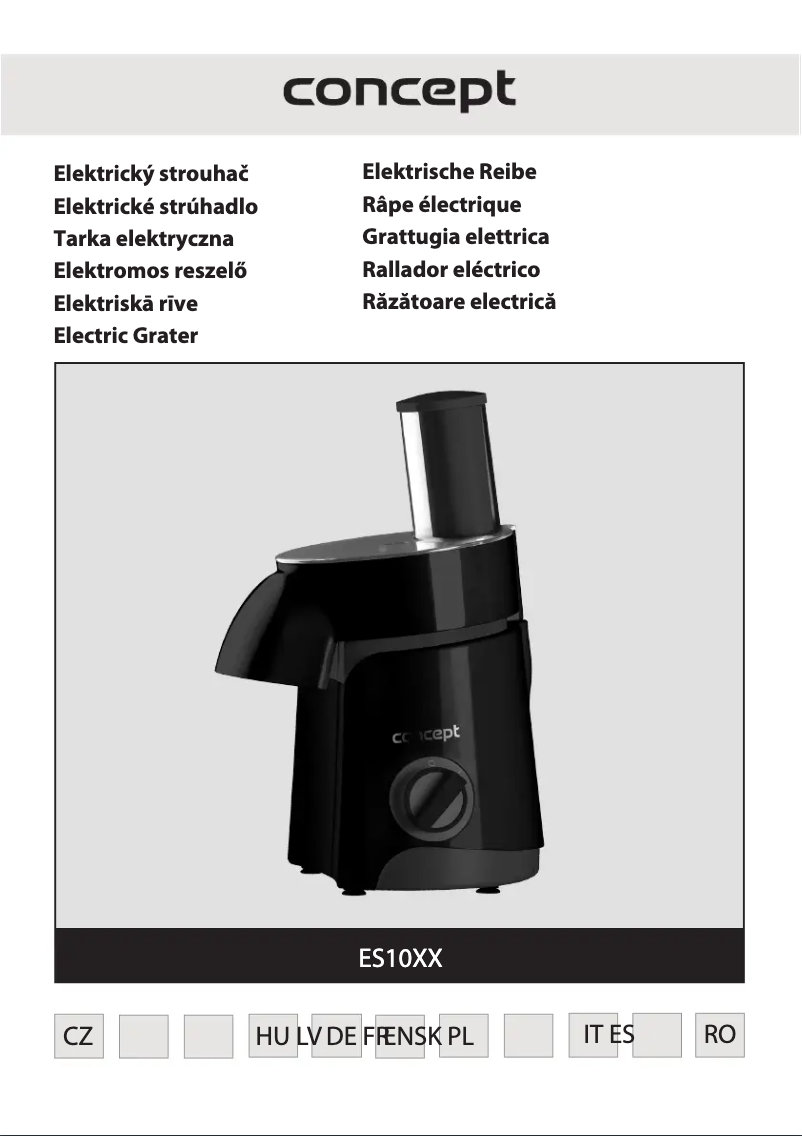 Page n°1 - Manuel utilisateur Concept ES1000