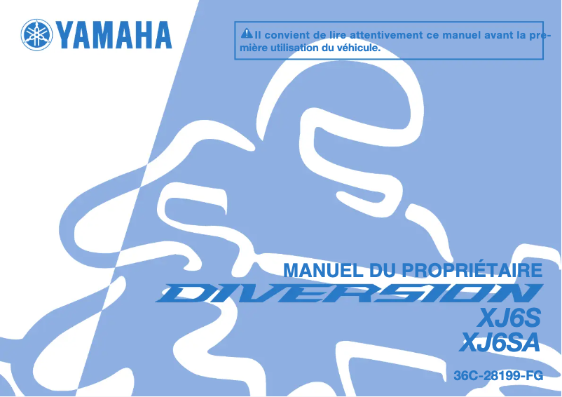 Page 1 of the manual User Manual Yamaha XJ6-S (2013)