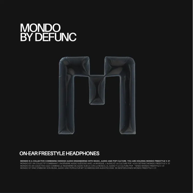 Page 1 de la notice Manuel utilisateur Defunc Mondo