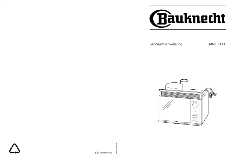 Image de la première page du manuel de l'appareil MNC 3113