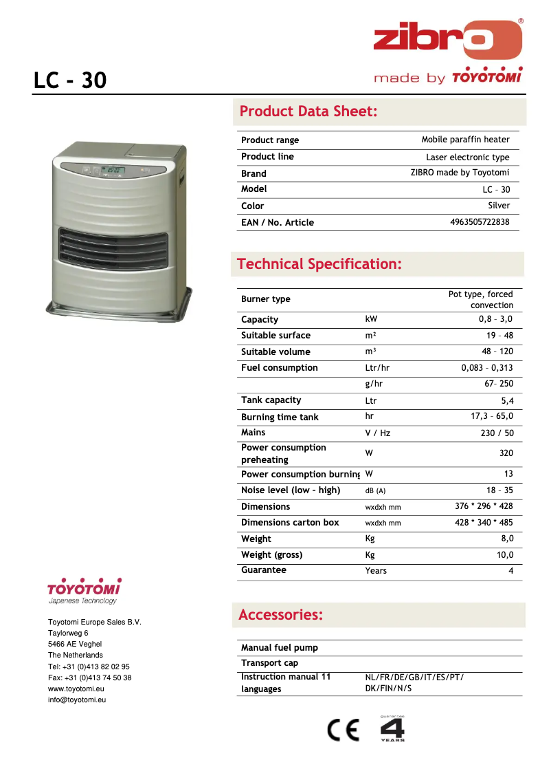 Image de la première page du manuel de l'appareil LC 30