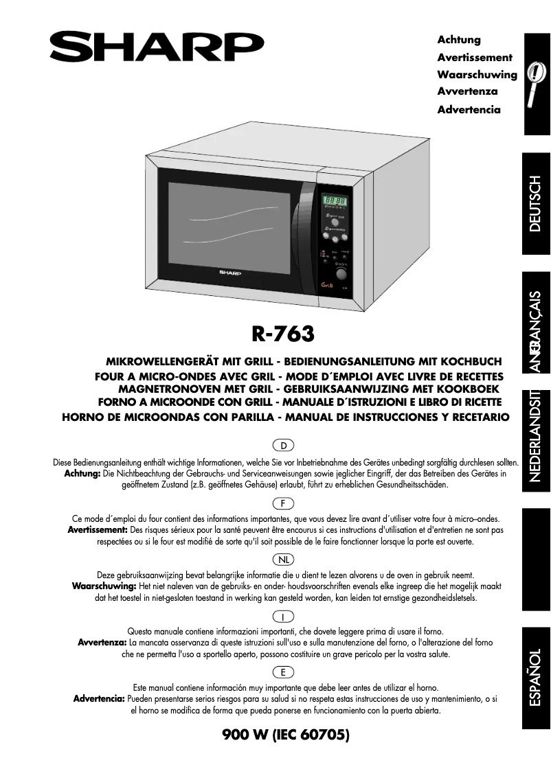 Image de la première page du manuel de l'appareil R-763IN