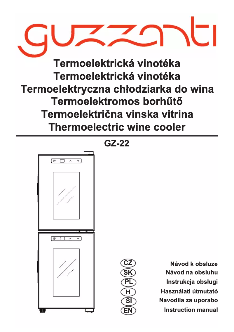 Page n°1 - Manuel utilisateur Guzzanti GZ-22