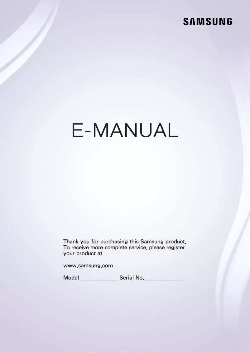 Page 1 de la notice Manuel utilisateur Samsung UN65HU7200F