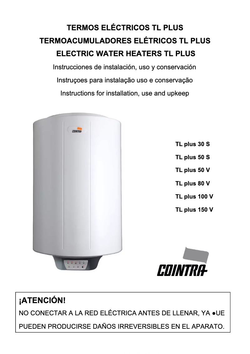 Image de la première page du manuel de l'appareil TL Plus 30 S