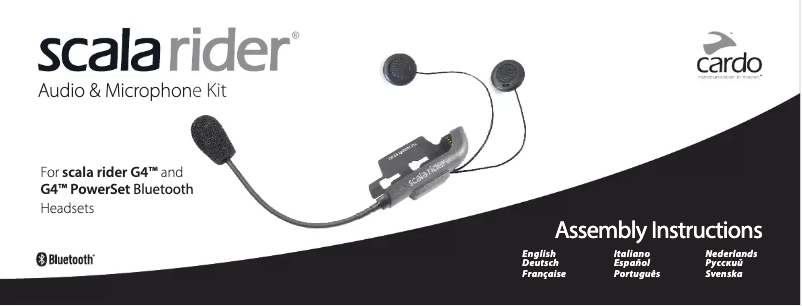 Image de la première page du manuel de l'appareil Scala Rider G4