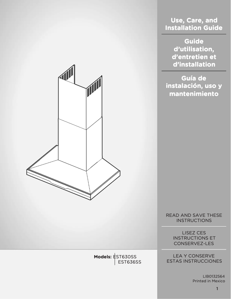 Imagen de la primera página del manual del dispositivo EST630SS