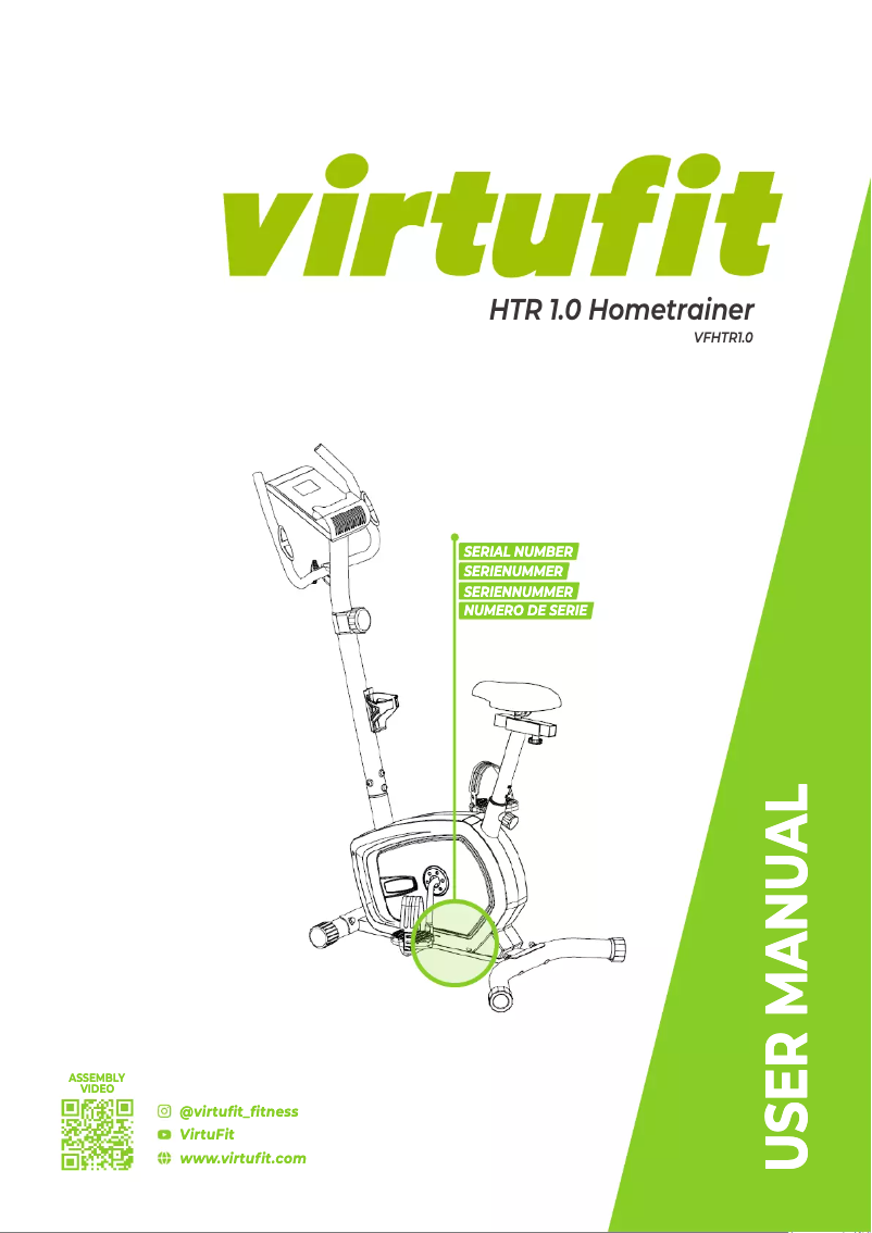 Page n°1 - Manuel utilisateur VirtuFit HTR 1.0