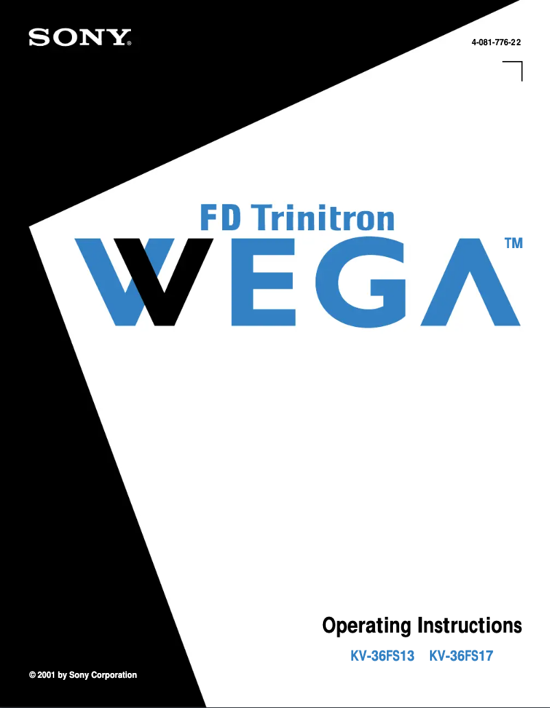 Image de la première page du manuel de l'appareil KV-36FS17