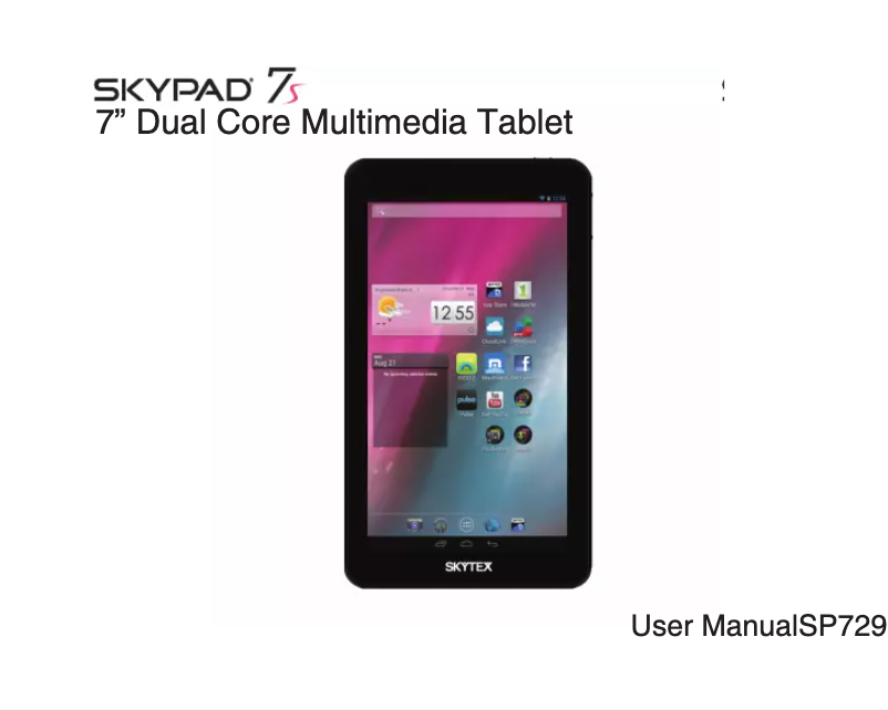 Page n°1 - Manuel utilisateur Skytex Skypad 7s SP729