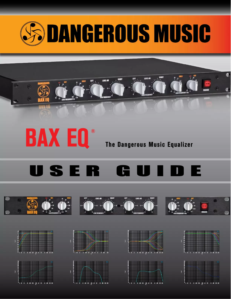 Page 1 de la notice Manuel utilisateur Dangerous Music BAX EQ
