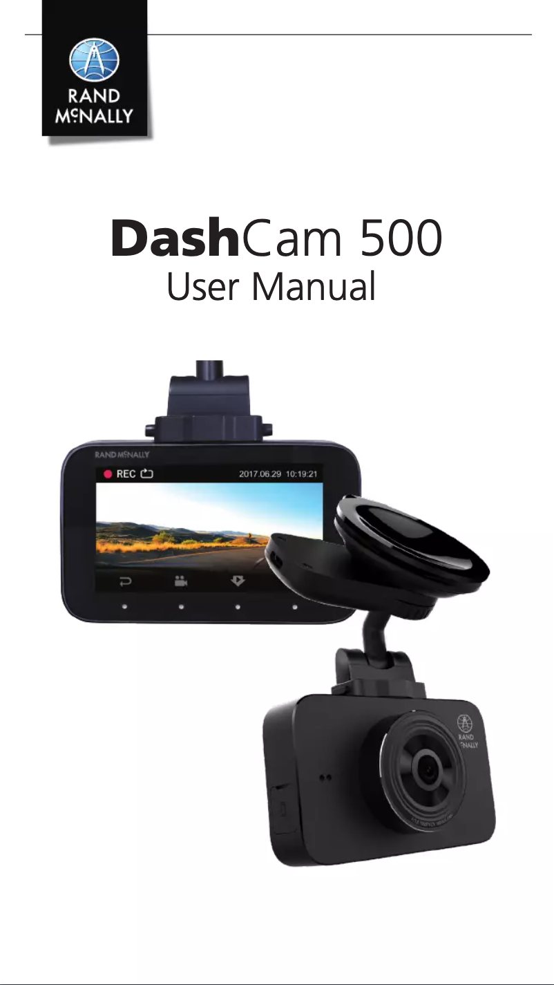 Page n°1 - Manuel utilisateur Rand McNally DashCam 500