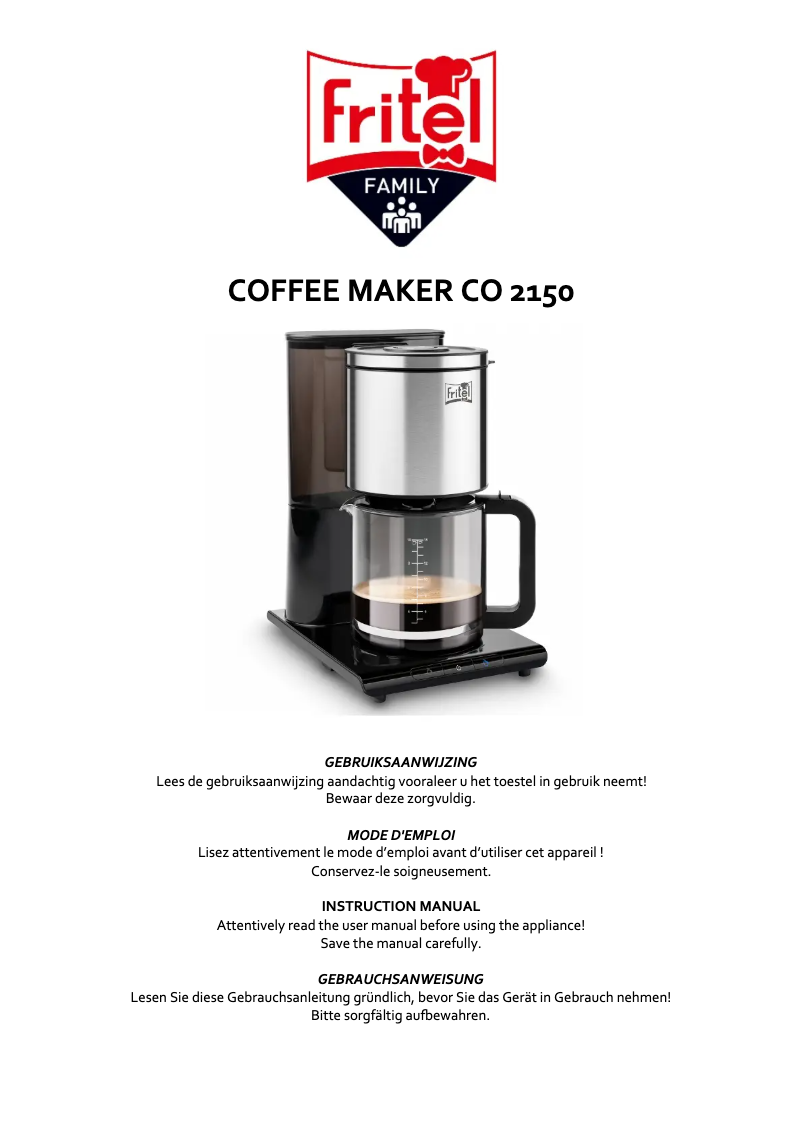 Page n°1 - Manuel utilisateur Fritel CO 2150