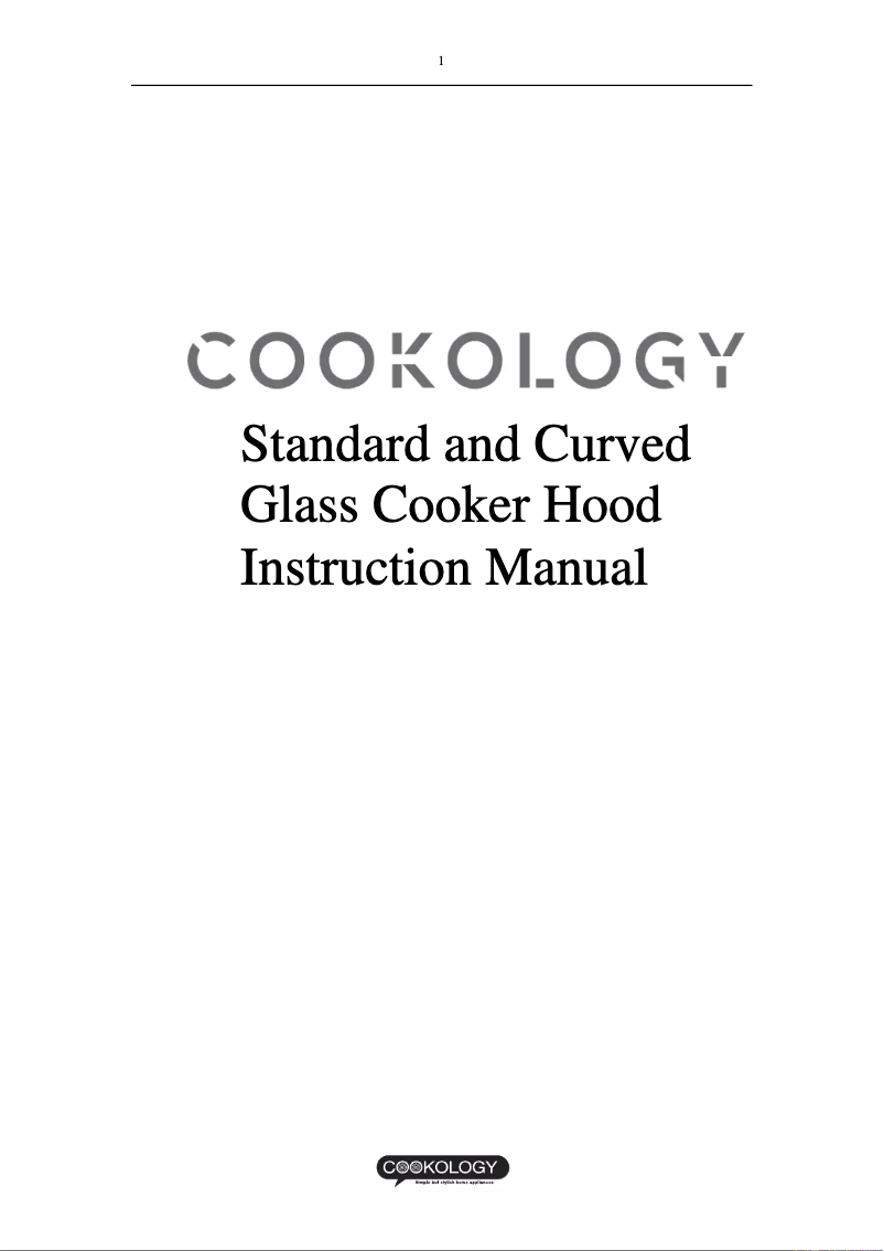 Page n°1 - Manuel utilisateur Cookology LINT1001SS