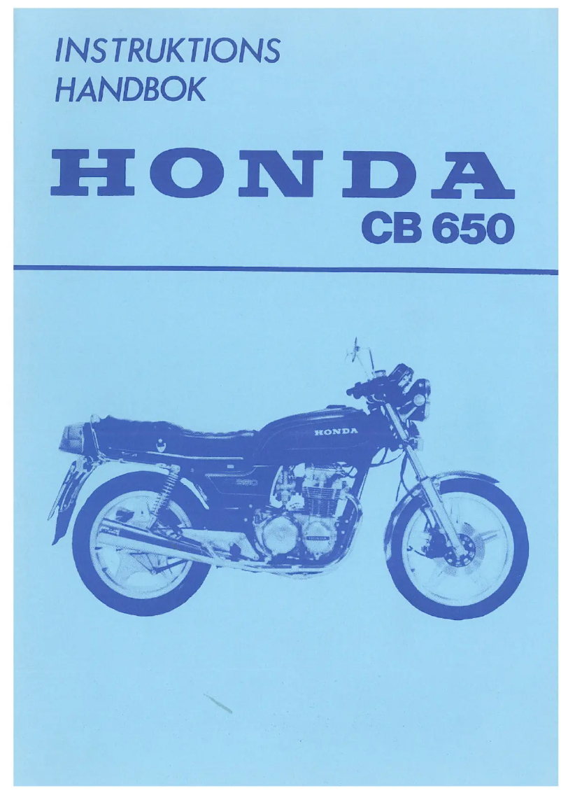 Imagen de la primera página del manual del dispositivo CB 650