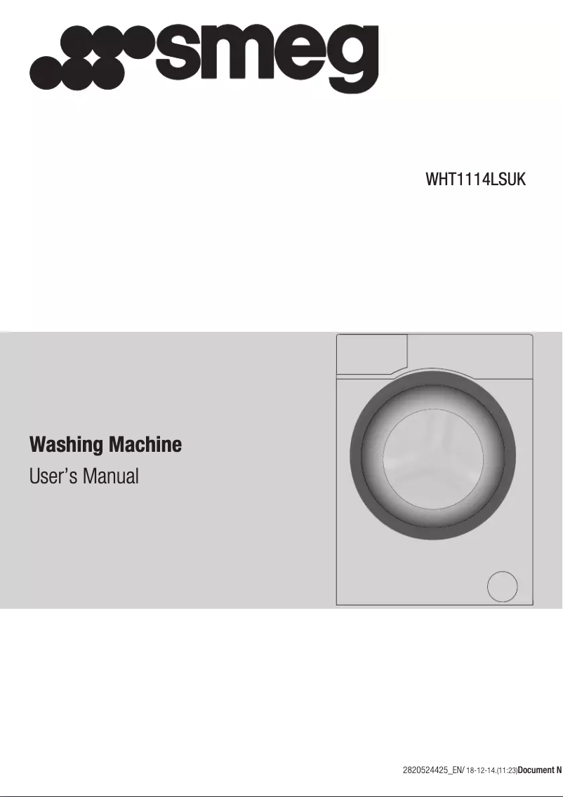 Página 1 del manual Manual de usuario Smeg WHT1114LSUK