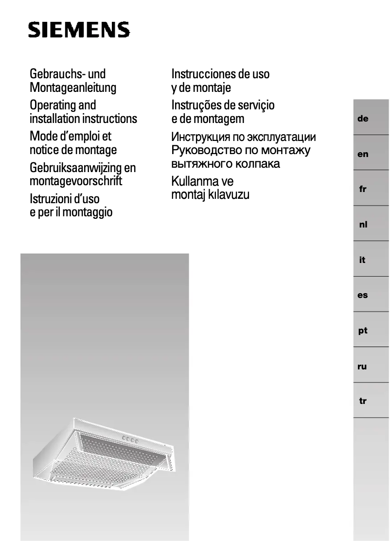 Page 1 de la notice Manuel utilisateur Siemens SE24230