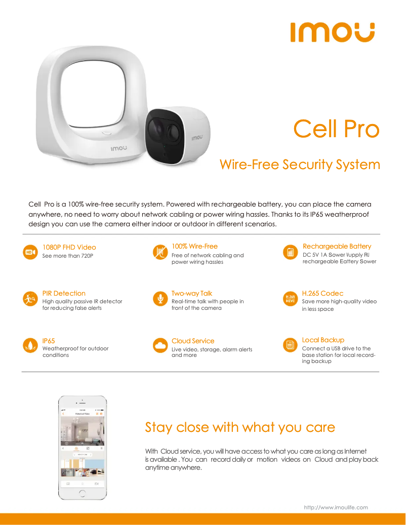 Image de la première page du manuel de l'appareil Cell Pro