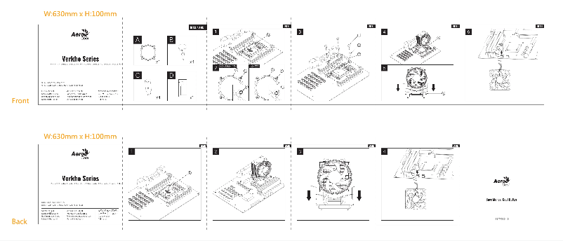 Page 1 de la notice Manuel utilisateur AeroCool Verkho 2 Plus